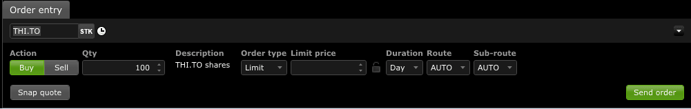 Questrade: IQ Web