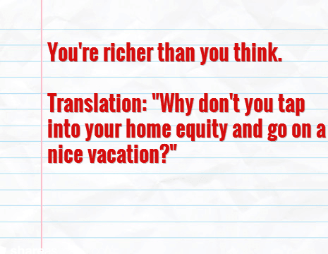 Bank slogans, translated