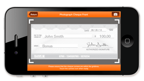 Mobile cheque deposit