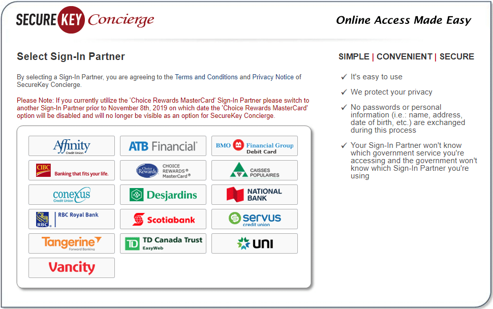 CRA Login