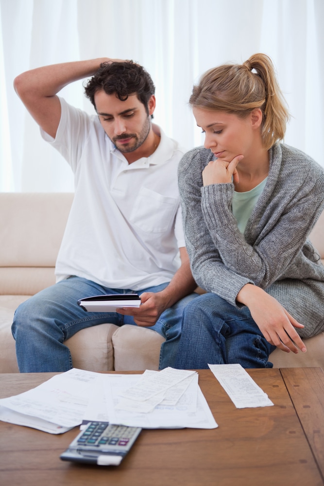 Couples dealing with debt