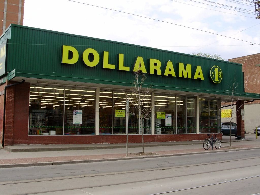 Saving money at the dollar store