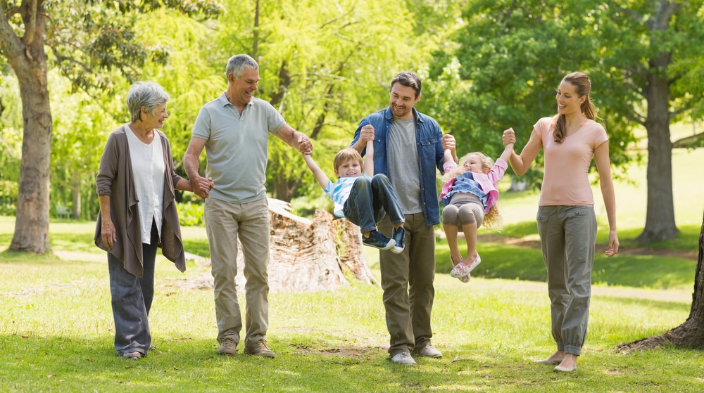 Parents helping adult children