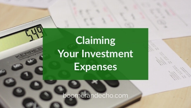 Claiming Your Investment Expenses