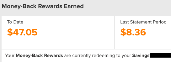 Tangerine Moneyback earnings