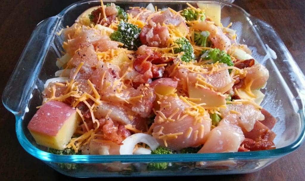 Chicken Broccoli Bacon Bake