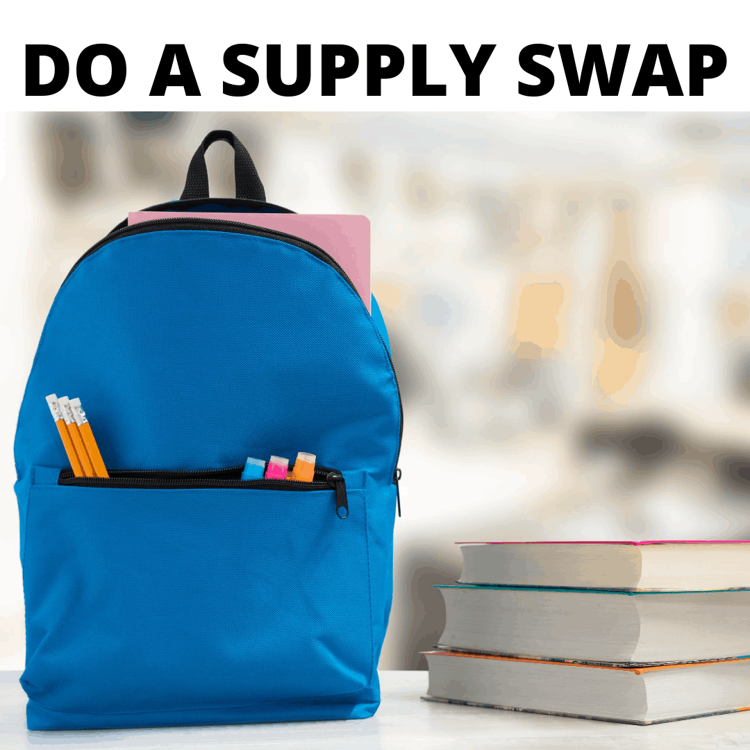 How To Save Money On Back To School Costs - Do a supply swap with friends!