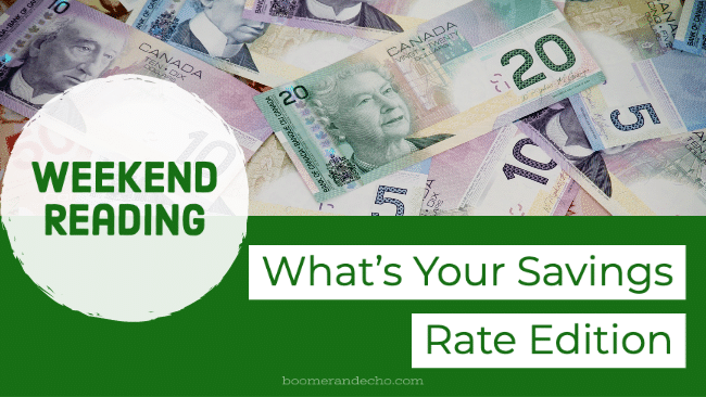 What's Your Savings Rate Edition