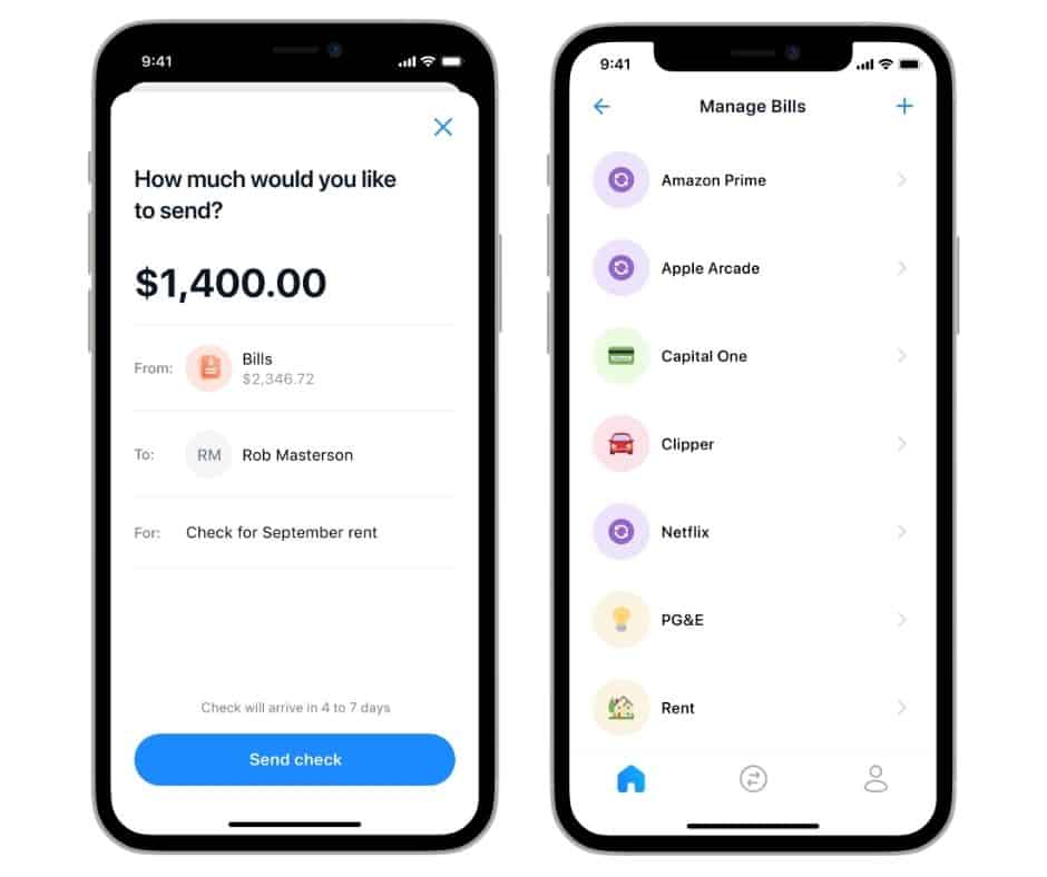 Digit Direct by MetaBank® managing bills on phone