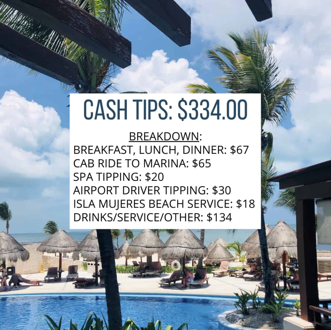 cash tips breakdown