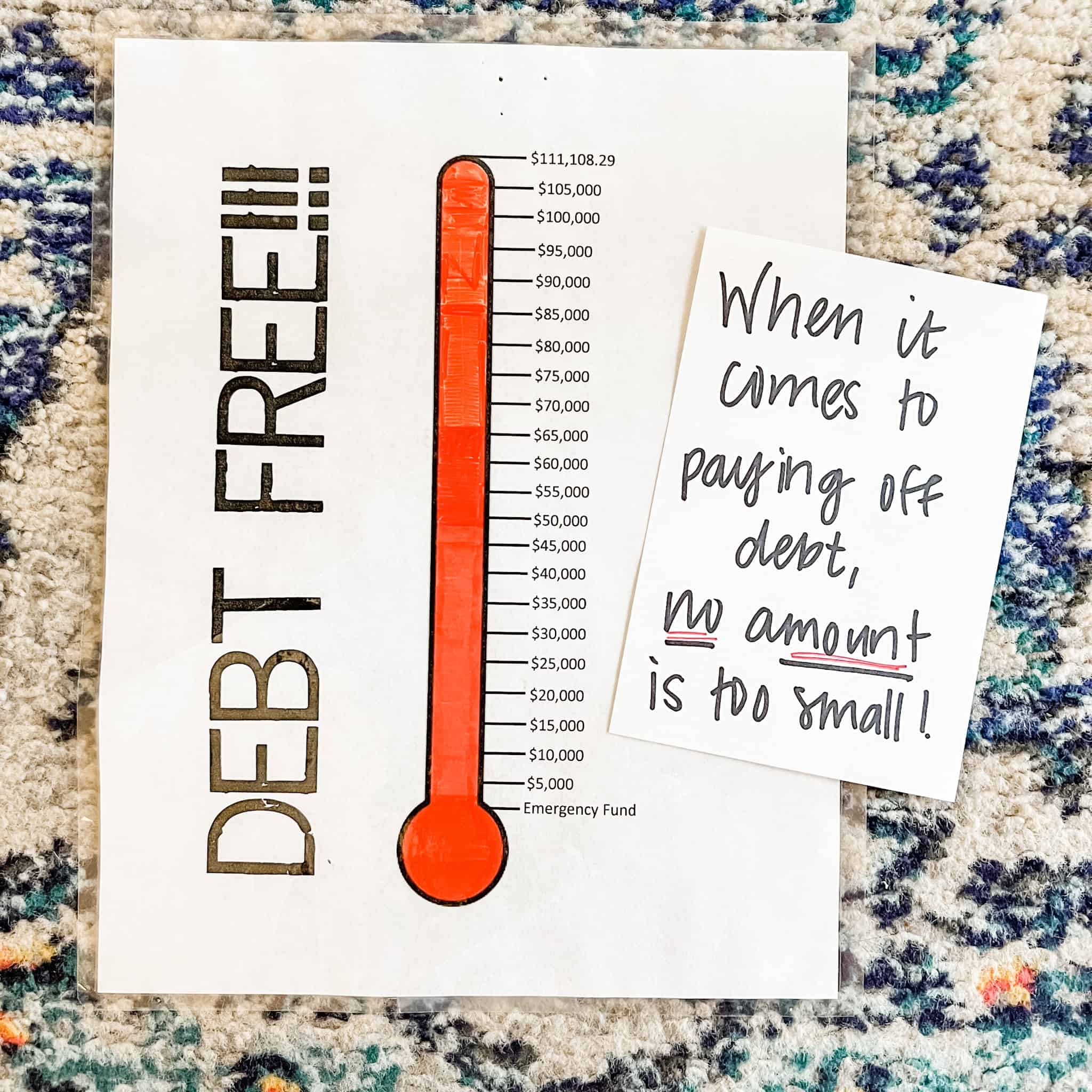 Debt Free Thermometer