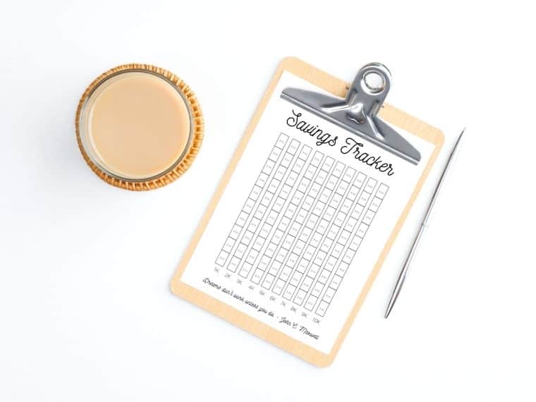 $10,000 savings tracker