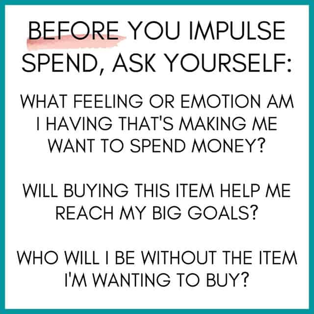 Impulse Spending Questions