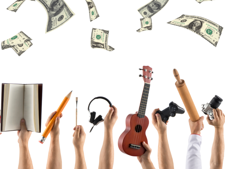 Money and hobby items